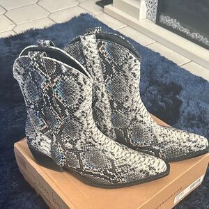 Coconuts by Matisse Multicolor Snakeskin Ankle Boots